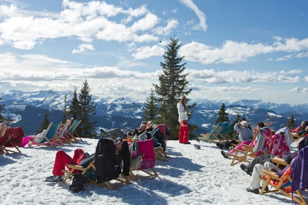 Ausblick im Skigebiet