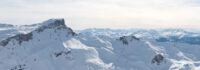 Die Aussicht im Skigebiet