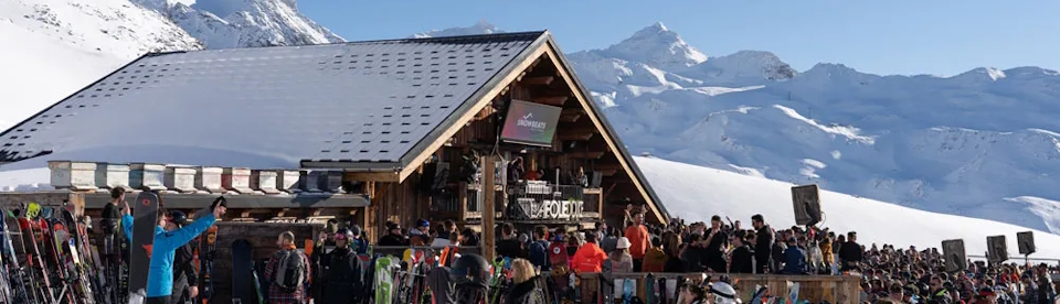 In den Trois Vallées gibt es viele Hütten