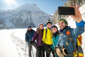 Wandern im Winter bei Oberstdorf