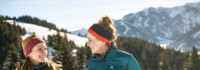 Winter Wanderreise Oberstdorf Frau in Landschaft