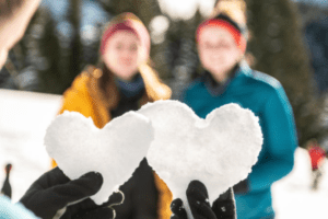 Winterwanderung Saastal Eisherzen